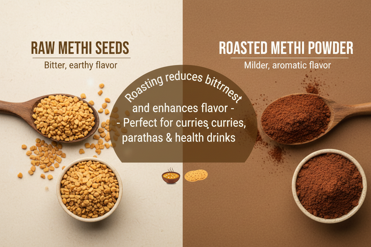 Educational - Benefits of Roasted Methi