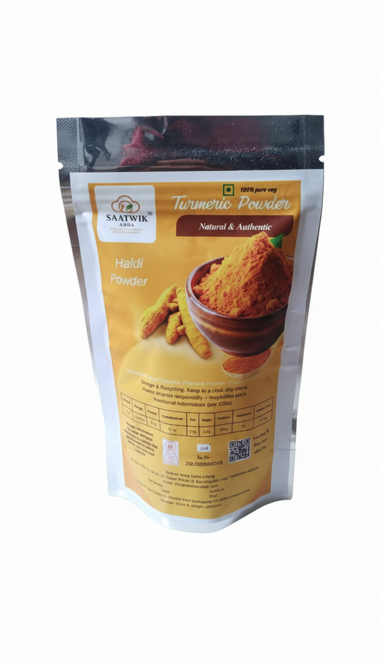 Buy Pure Turmeric Powder Online – Fresh Ground Haldi, High Curcumin – Saatwik Adda