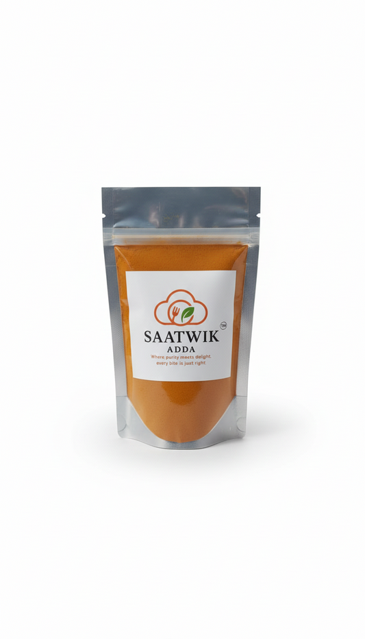 Buy Pure Turmeric Powder Online – Fresh Ground Haldi, High Curcumin – Saatwik Adda