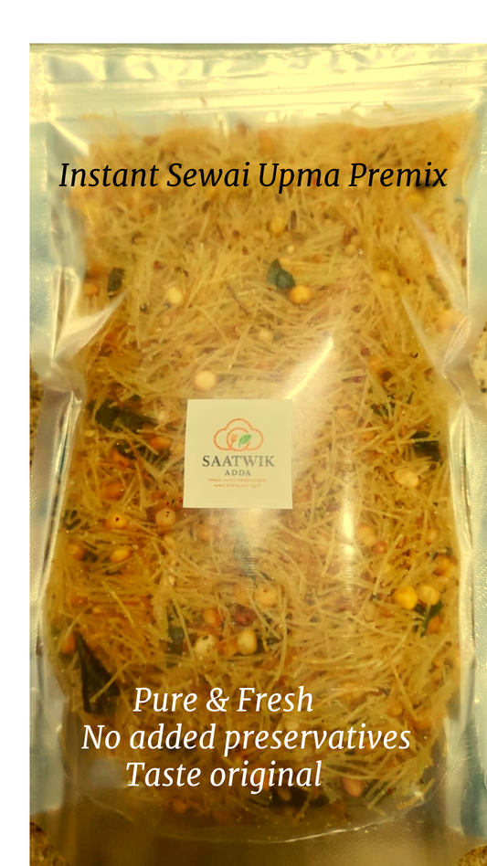 Instant Sewai Upma Premix - Ready in 5 Minutes with Desi Ghee & Dal