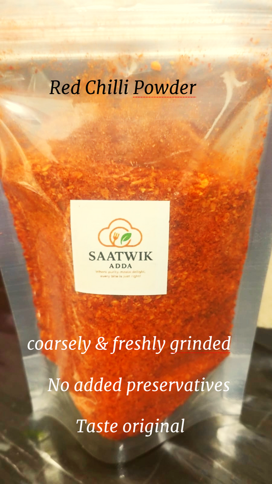 Pure Red Chilli Powder - Fresh Ground Lal Mirch (No Fillers)