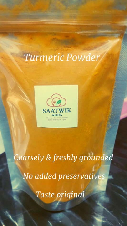 Pure Turmeric Powder - Fresh Ground Haldi (No Fillers)