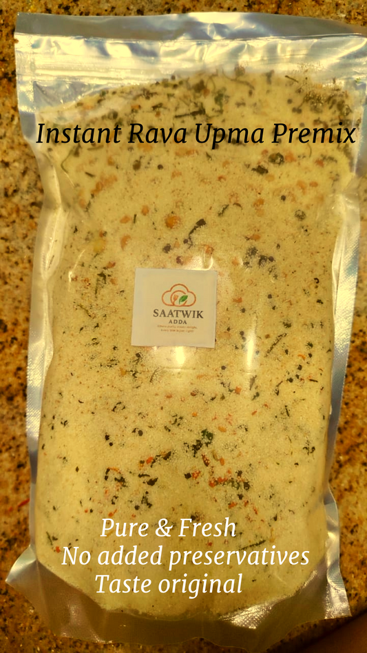 Instant Rava Upma Premix with Vegetables, Dal & Cow Desi Ghee