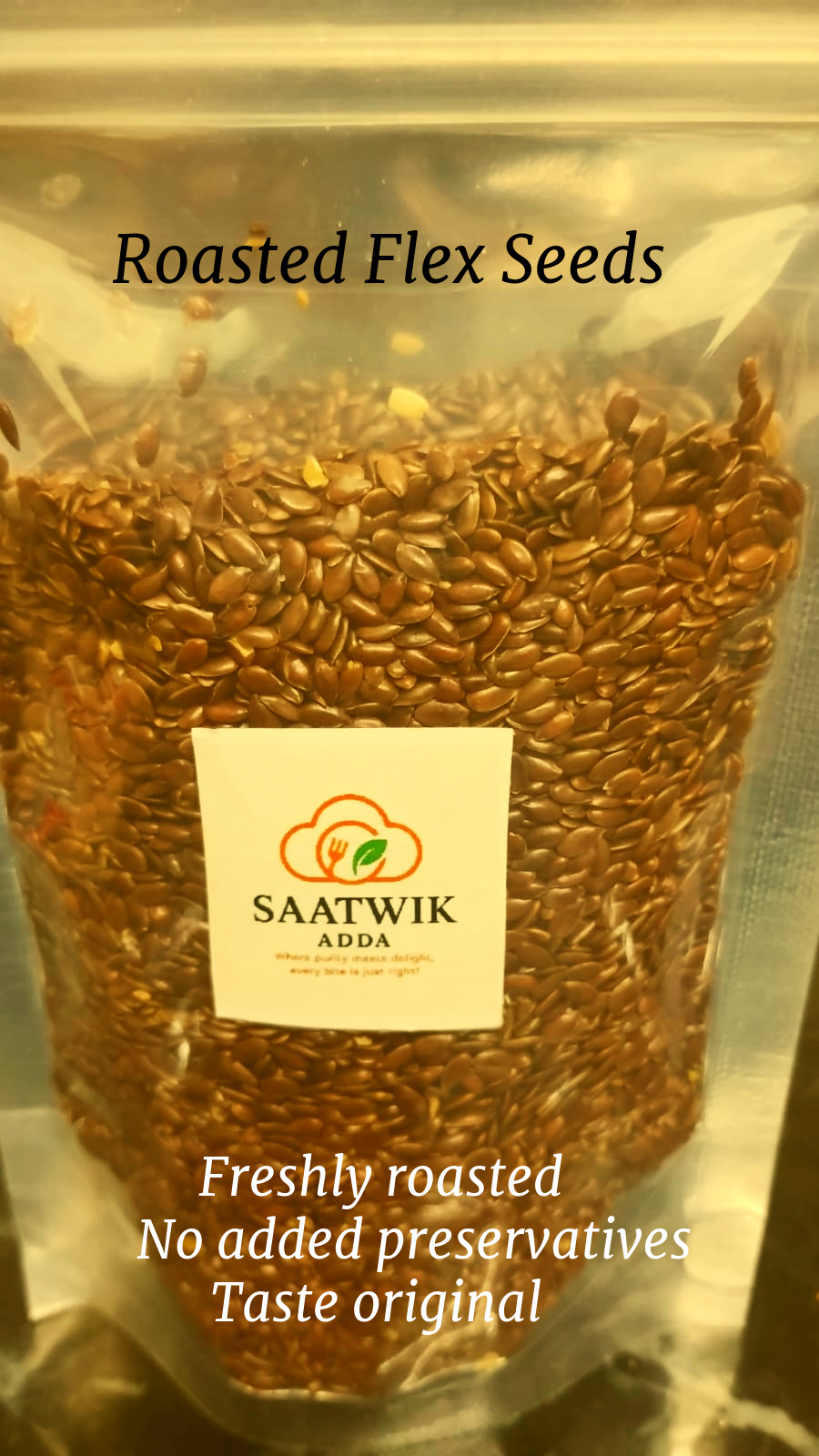 Premium Roasted Flax Seeds - Omega-3 Rich Superfood