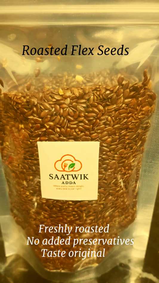 Premium Roasted Flax Seeds - Omega-3 Rich Superfood