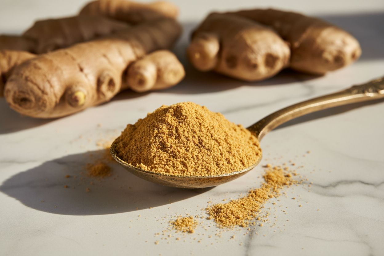 Dry Ginger Powder Close-up