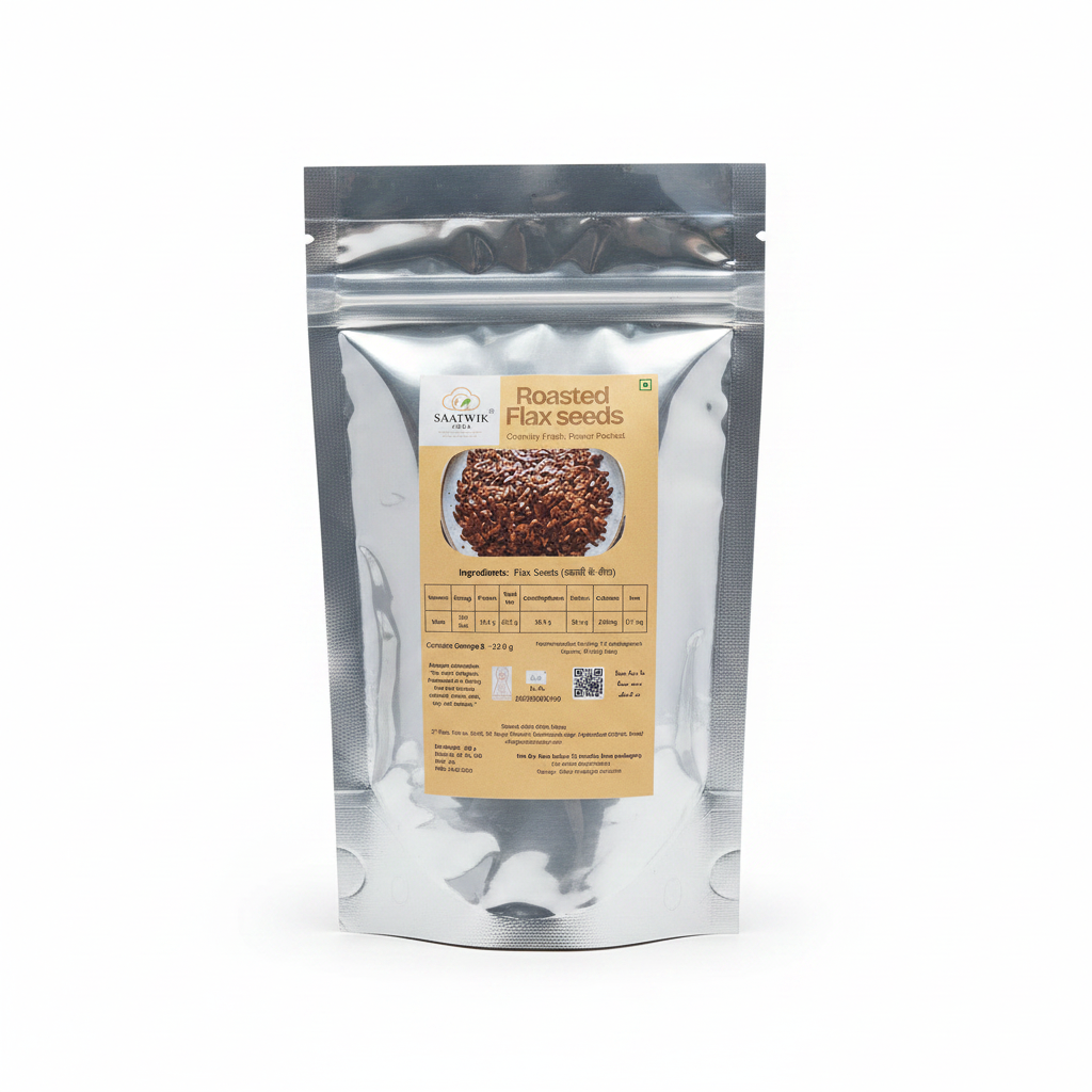 Roasted Flax Seeds - Silver Pouch