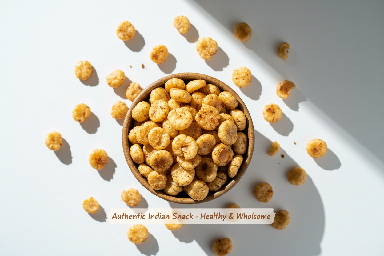 Roasted Makhana Flat Lay