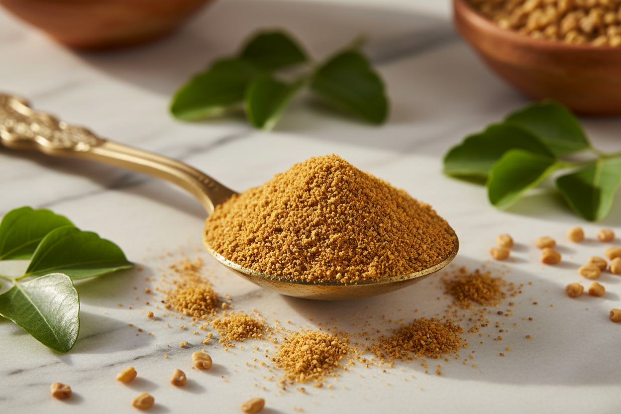 Roasted Methi Powder Close-up