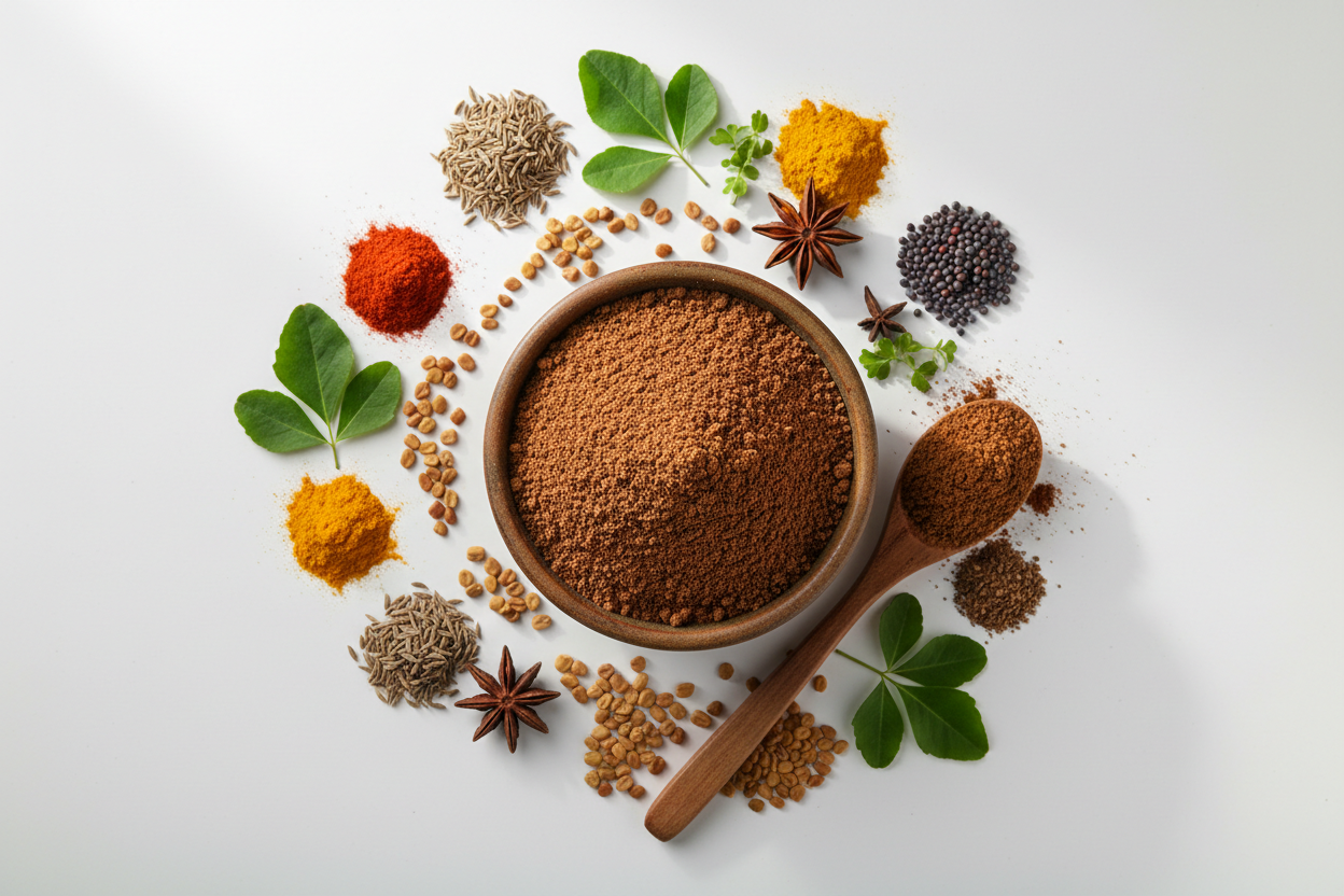 Roasted Methi Powder Flat Lay