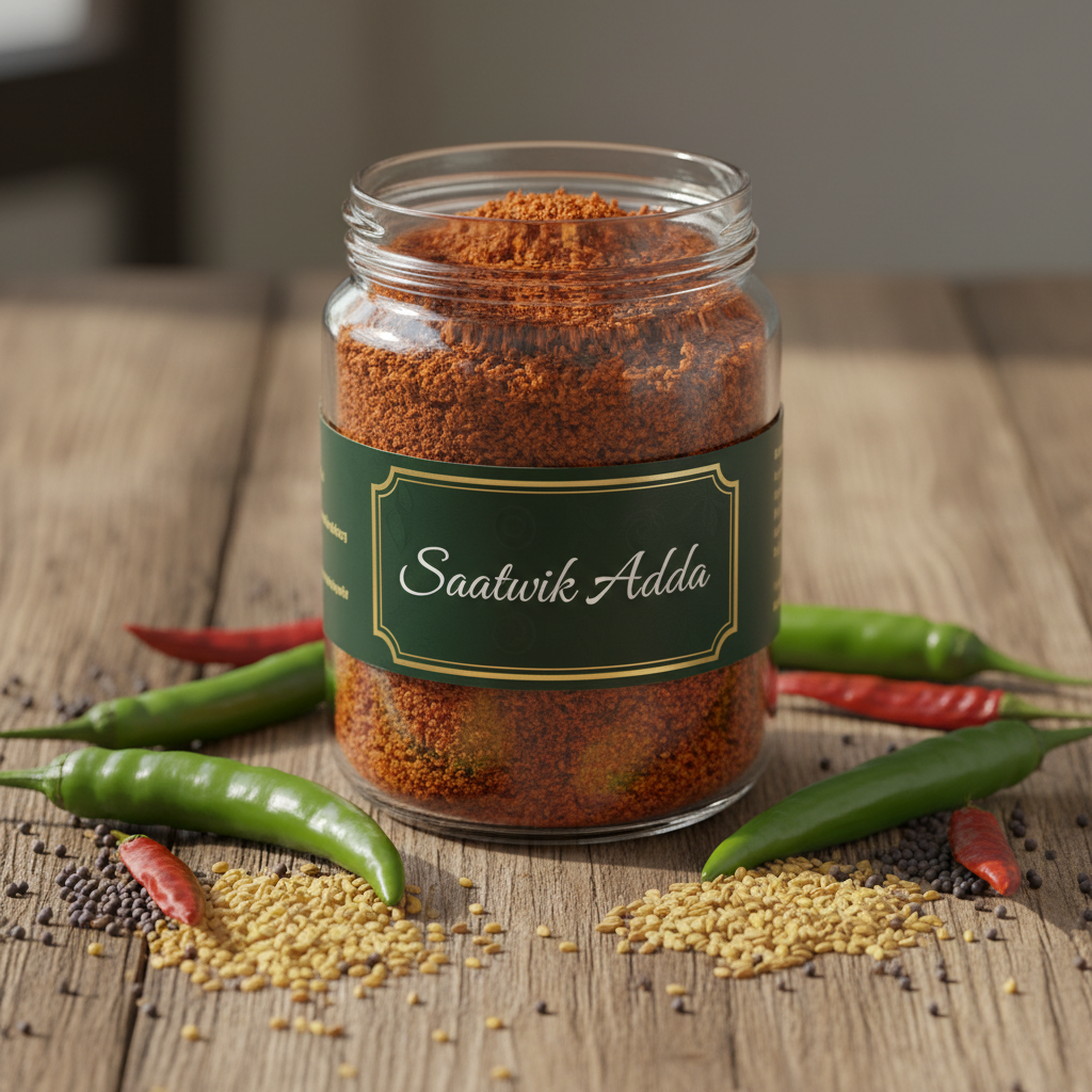Saatwik Adda Mirchi Achar Masala in Glass Jar