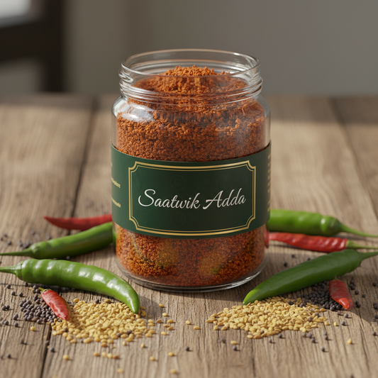 Saatwik Adda Mirchi Achar Masala in Glass Jar