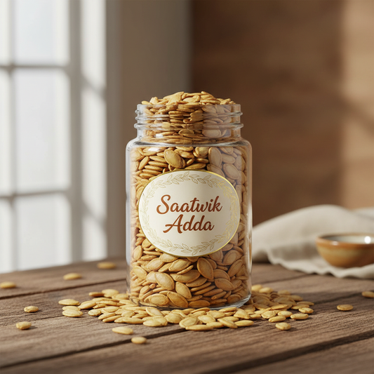 Saatwik Adda Roasted Melon Seeds in Glass Jar