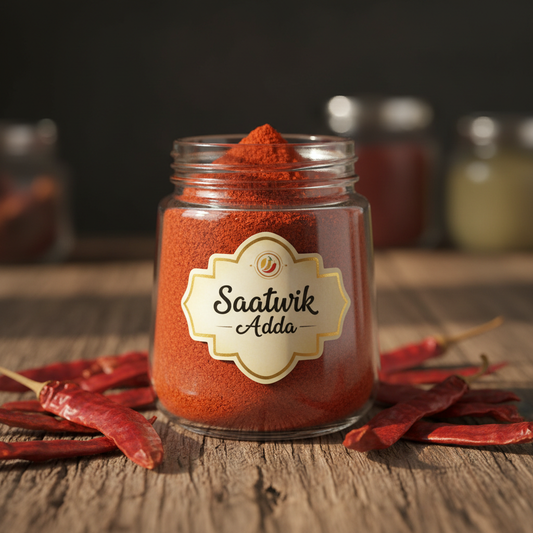 Saatwik Adda Stemless Guntur Chilli Powder in Glass Jar