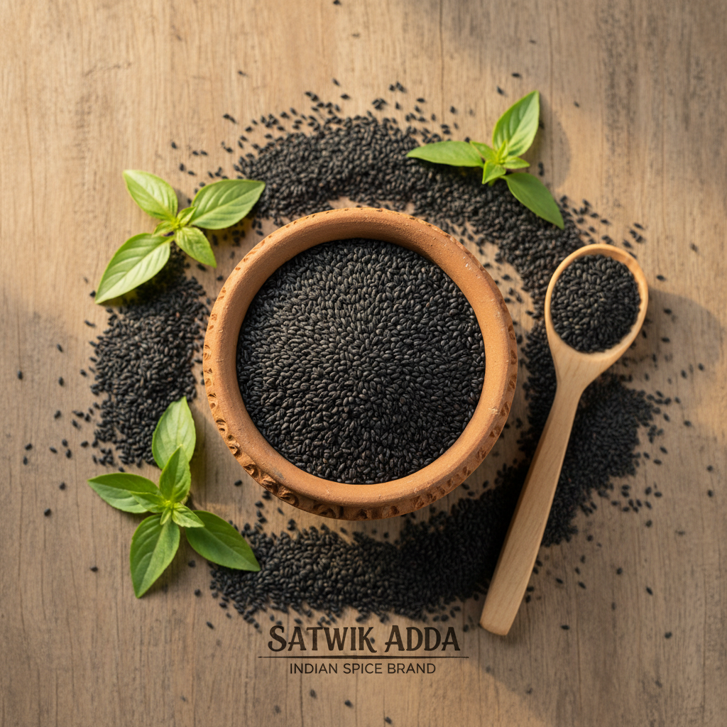Buy Pure Sabza Seeds Online – Sweet Basil Seeds, Natural & Refreshing – Saatwik Adda